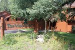 Welcome Entrance to Woodlands Mammoth Lakes Rentals